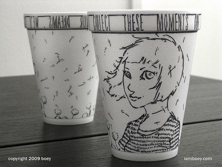 Foam Cup Drawings