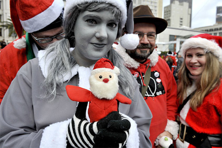 Desaturated Santa Costume