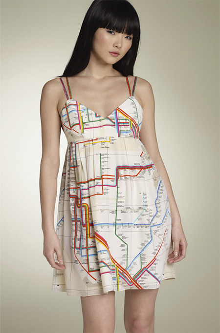 NYC Subway Map Dress