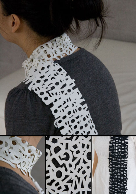Typography Scarf