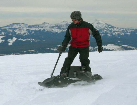 Gas Powered Snowboard