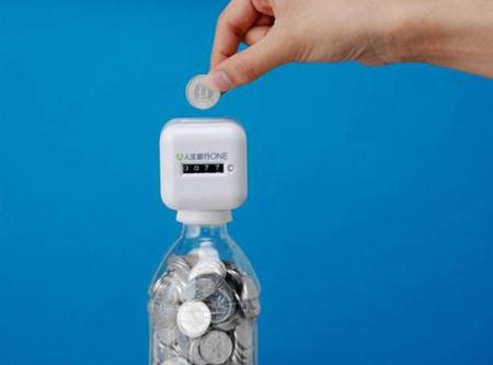 Bottle Top Coin Bank