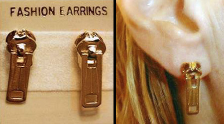 Zipper Earrings