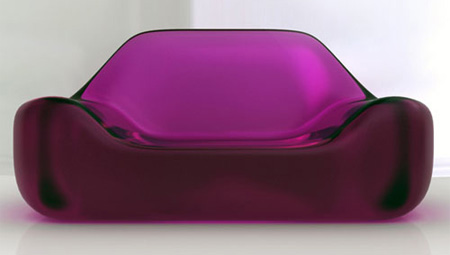 Glossy Lipstick Sofa