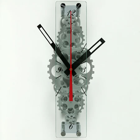 Oblong Gear Wall Clock