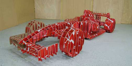 Formula 1 Car made from Shoe Boxes