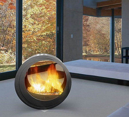 Round Fireplace