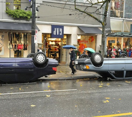 Upside Down Cars