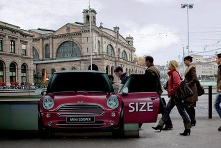 MINI Cooper Train Station Ad