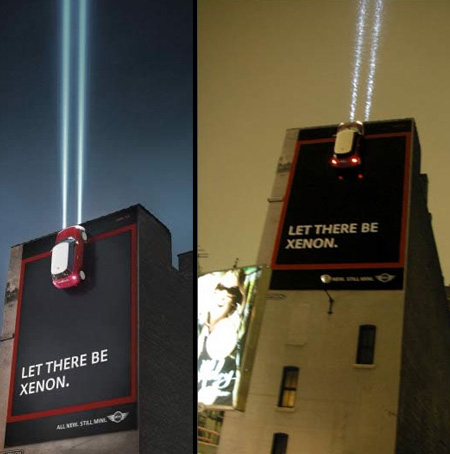 MINI Headlights Billboard