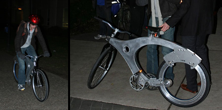 Spokeless Bicycle Prototype