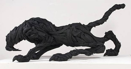 Jaguar Tire Sculpture