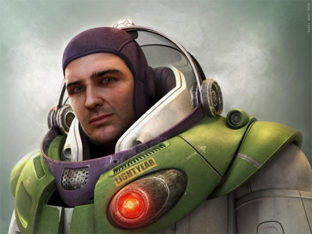 Untooned Buzz Lightyear