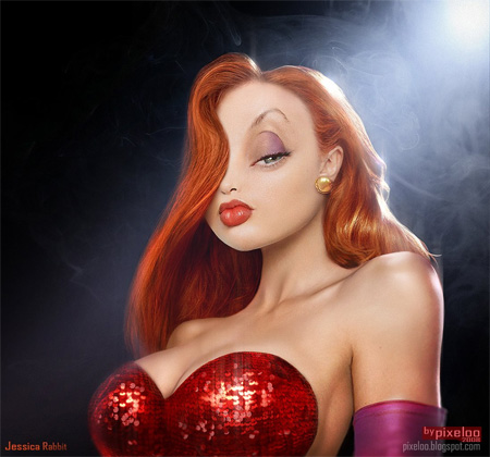 Untooned Jessica Rabbit