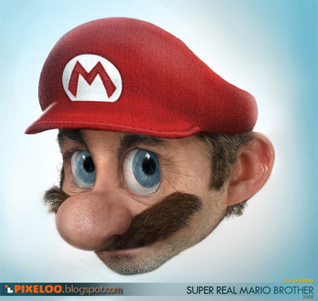 Untooned Mario