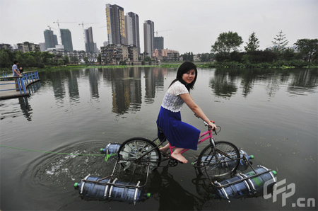 Homemade Amphibious Bike