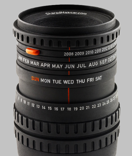 Camera Lens Calendar