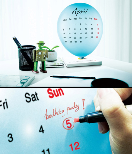 Balloon Calendar