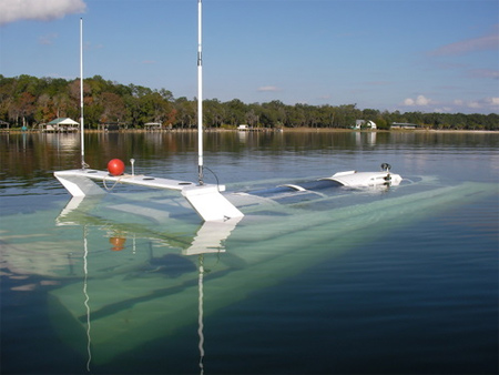 Boat doubles as a Submarine