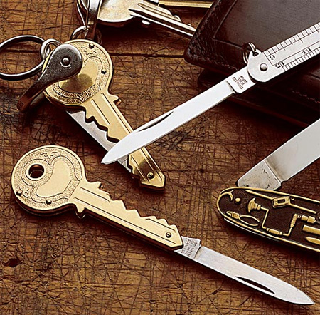 Key Shaped Pocket Knife