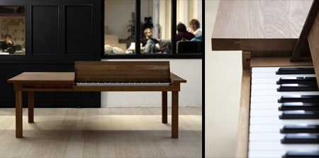 Dinner Table with Integrated Piano