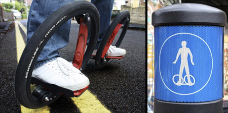 Skateboard with Hubless Wheels