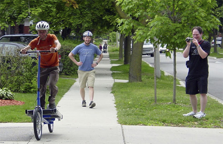 Treadmill Powered Bike