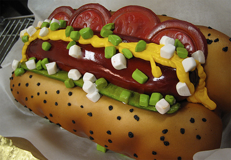 Hot Dog Cake