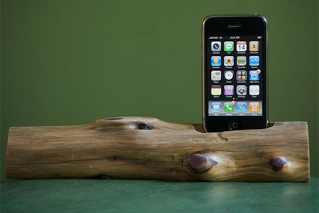 Wooden iPhone Dock