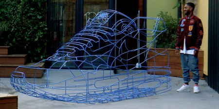 Nike Sneaker Wireframe Sculpture