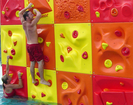 AquaClimb Poolside Climbing Wall