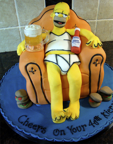 Homer Simpson Cake