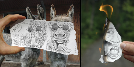 Drawings Combined with Photographs