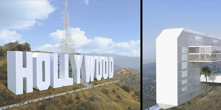 Hollywood Sign Hotel Concept