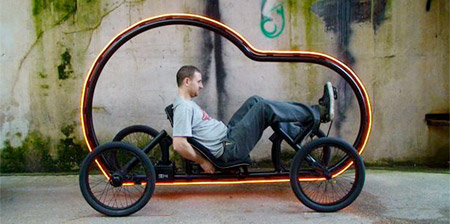 Illuminated Pedal Powered Car