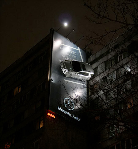 Mercedes Car Billboard