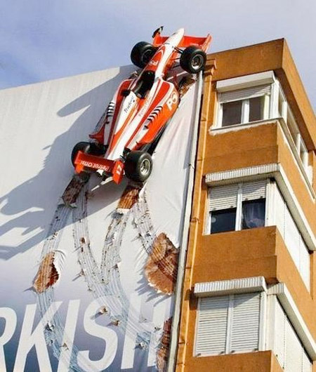 F1 Car Building Advertisement