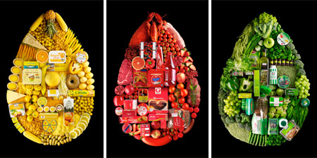 Food Arranged by Color