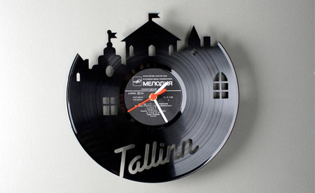 Vinyl Record Clock