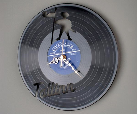 Record Wall Clock