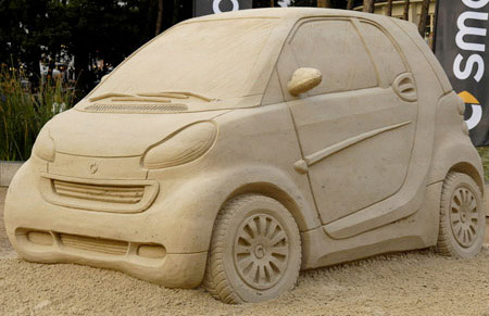 Smart Car Sand Sculpture