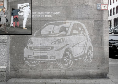 Smart Car Wall Ad