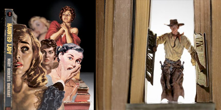 3D Art made from Book Covers Allen