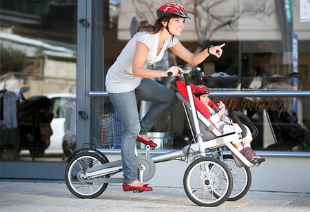 Baby Stroller and Bike Combo