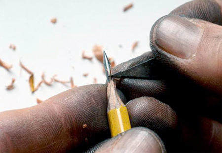 Pencil Lead Carving