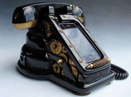 Steampunk iPhone Dock