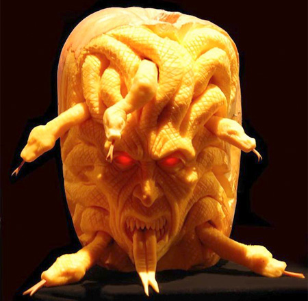 Cool Pumpkin Sculpture