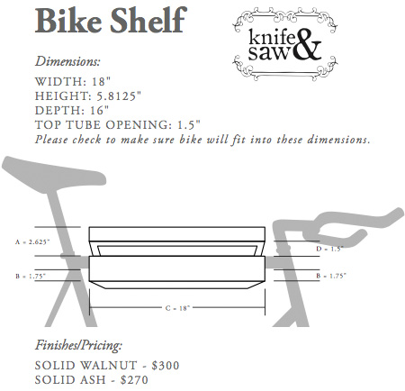 Bike Shelf Dimensions