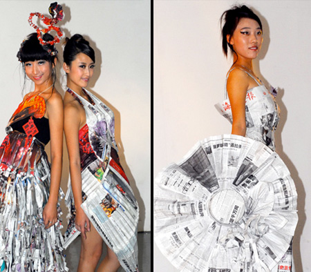 Newspaper Dresses