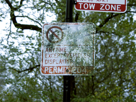 Transparent Traffic Sign